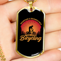 Incompatible Without Bicycling Cycling Necklace Stainless Steel or 18k Gold Dog Tag 24" Chain-Express Your Love Gifts