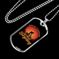Incompatible Without Bicycling Cycling Necklace Stainless Steel or 18k Gold Dog Tag 24" Chain-Express Your Love Gifts