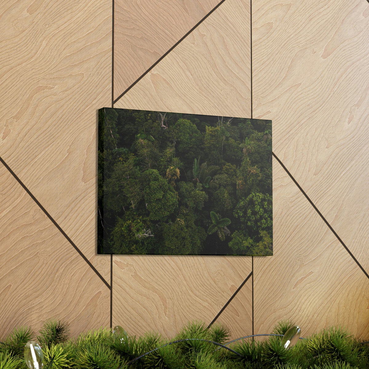 Incredible Aerial View of a Rainforest Scene Beautiful Wondrous and Astounding Beauty Nature Scene Different Big Trees Wall Art Ready to Hang Unframed-Express Your Love Gifts