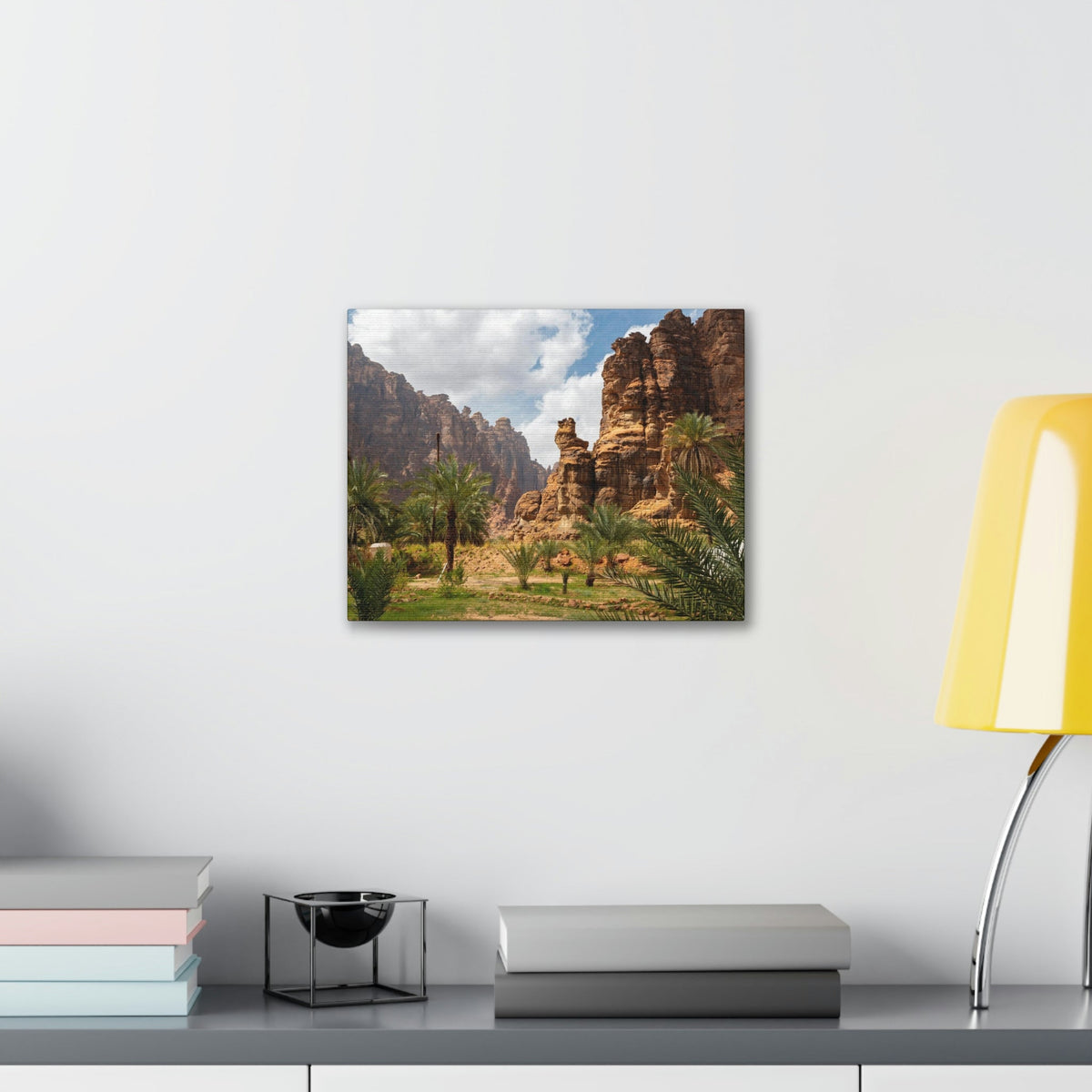 Incredible Valley View Scene Beautiful Breathtaking and Astonishing Beauty Nature Scene Big Rocks and Trees Wall Art Ready to Hang Unframed-Express Your Love Gifts