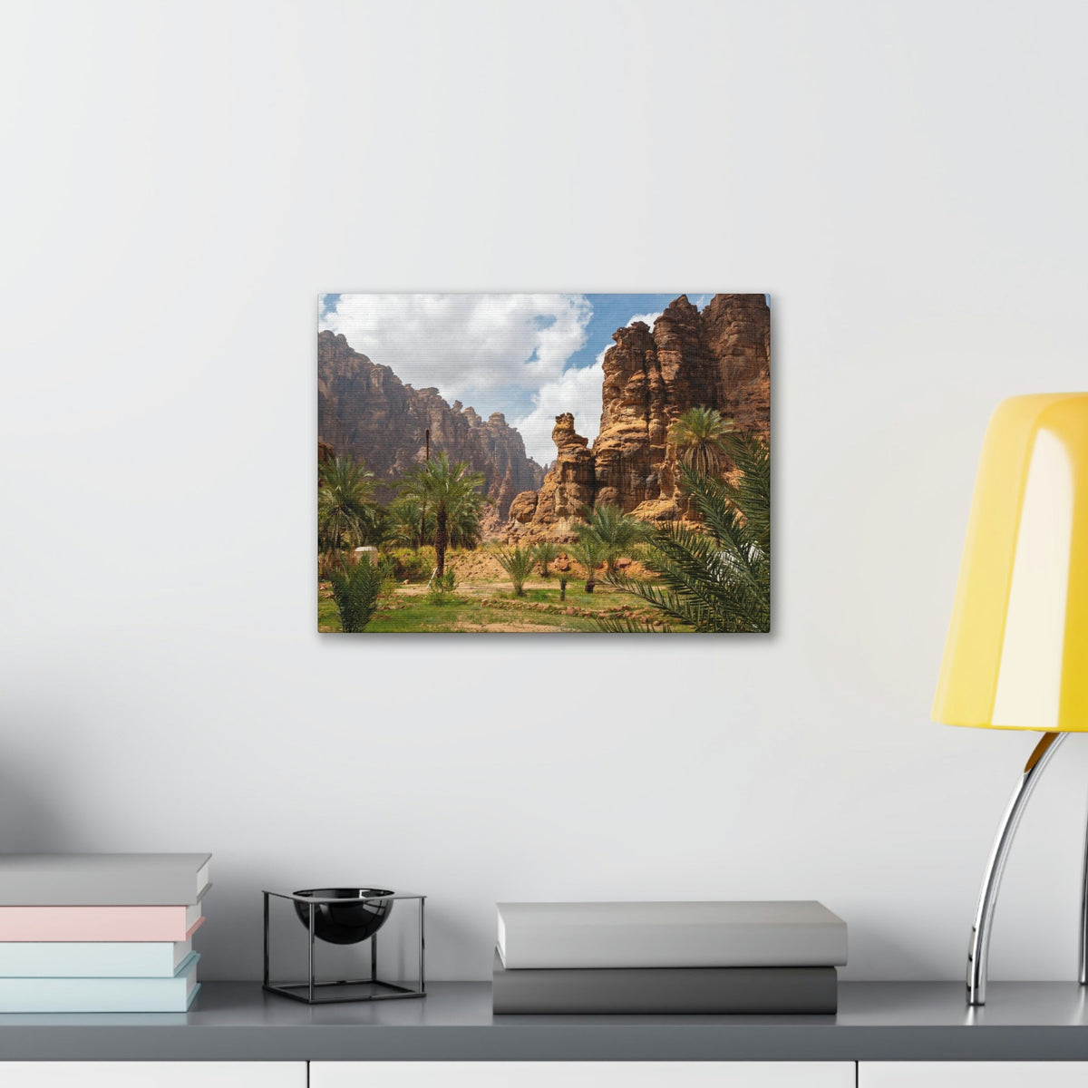 Incredible Valley View Scene Beautiful Breathtaking and Astonishing Beauty Nature Scene Big Rocks and Trees Wall Art Ready to Hang Unframed-Express Your Love Gifts