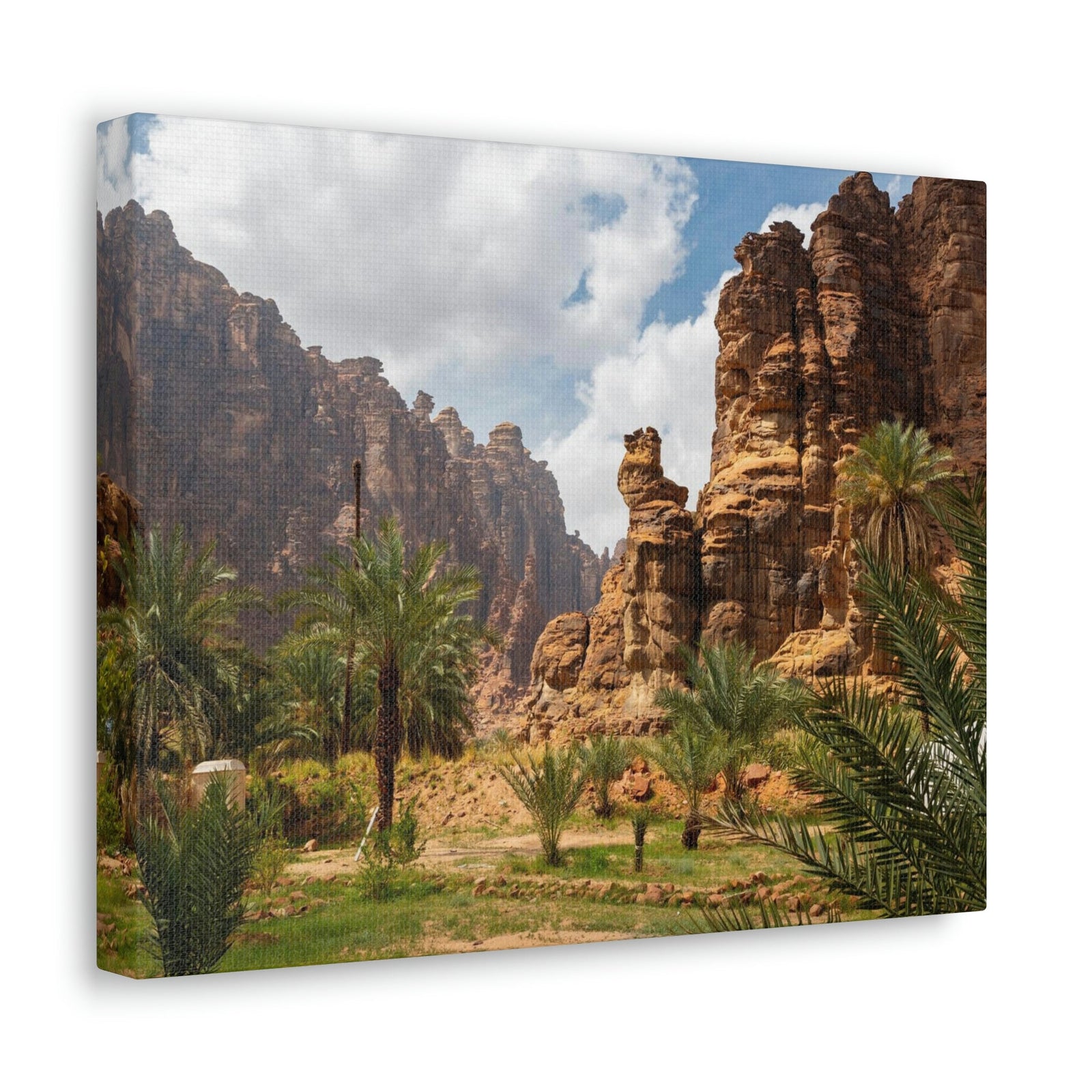 Incredible Valley View Scene Beautiful Breathtaking and Astonishing Beauty Nature Scene Big Rocks and Trees Wall Art Ready to Hang Unframed-Express Your Love Gifts