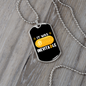 Inevitable Bitcoin Crypto Necklace Stainless Steel or 18k Gold Dog Tag 24" Chain-Express Your Love Gifts
