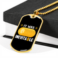 Inevitable Bitcoin Crypto Necklace Stainless Steel or 18k Gold Dog Tag 24" Chain-Express Your Love Gifts