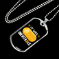 Inevitable Bitcoin Crypto Necklace Stainless Steel or 18k Gold Dog Tag 24" Chain-Express Your Love Gifts