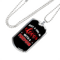 Inlove With A Fireman Firefighter Gift Stainless Steel or 18k Gold Dog Tag 24" Chain-Express Your Love Gifts