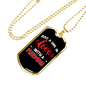 Inlove With A Fireman Firefighter Gift Stainless Steel or 18k Gold Dog Tag 24" Chain-Express Your Love Gifts