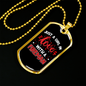 Inlove With A Fireman Firefighter Gift Stainless Steel or 18k Gold Dog Tag 24" Chain-Express Your Love Gifts