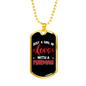 Inlove With A Fireman Firefighter Gift Stainless Steel or 18k Gold Dog Tag 24" Chain-Express Your Love Gifts
