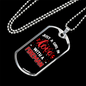 Inlove With A Fireman Firefighter Gift Stainless Steel or 18k Gold Dog Tag 24" Chain-Express Your Love Gifts