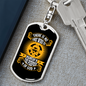 Insignificant In The Purpose Keychain Stainless Steel or 18k Gold Dog Tag Keyring-Express Your Love Gifts