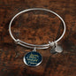 Inspirational Bracelet Always Believe Circle Bangle Stainless Steel or 18k Gold 18-22"-Express Your Love Gifts