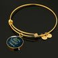 Inspirational Bracelet Always Believe Circle Bangle Stainless Steel or 18k Gold 18-22"-Express Your Love Gifts