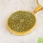 Inspirational Quote Floral Zentangle Circle Necklace Stainless Steel or 18k Gold 18-22"-Express Your Love Gifts