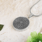 Inspirational Quote Floral Zentangle Circle Necklace Stainless Steel or 18k Gold 18-22"-Express Your Love Gifts