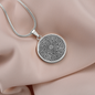 Inspirational Quote Floral Zentangle Circle Necklace Stainless Steel or 18k Gold 18-22"-Express Your Love Gifts
