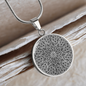 Inspirational Quote Floral Zentangle Circle Necklace Stainless Steel or 18k Gold 18-22"-Express Your Love Gifts