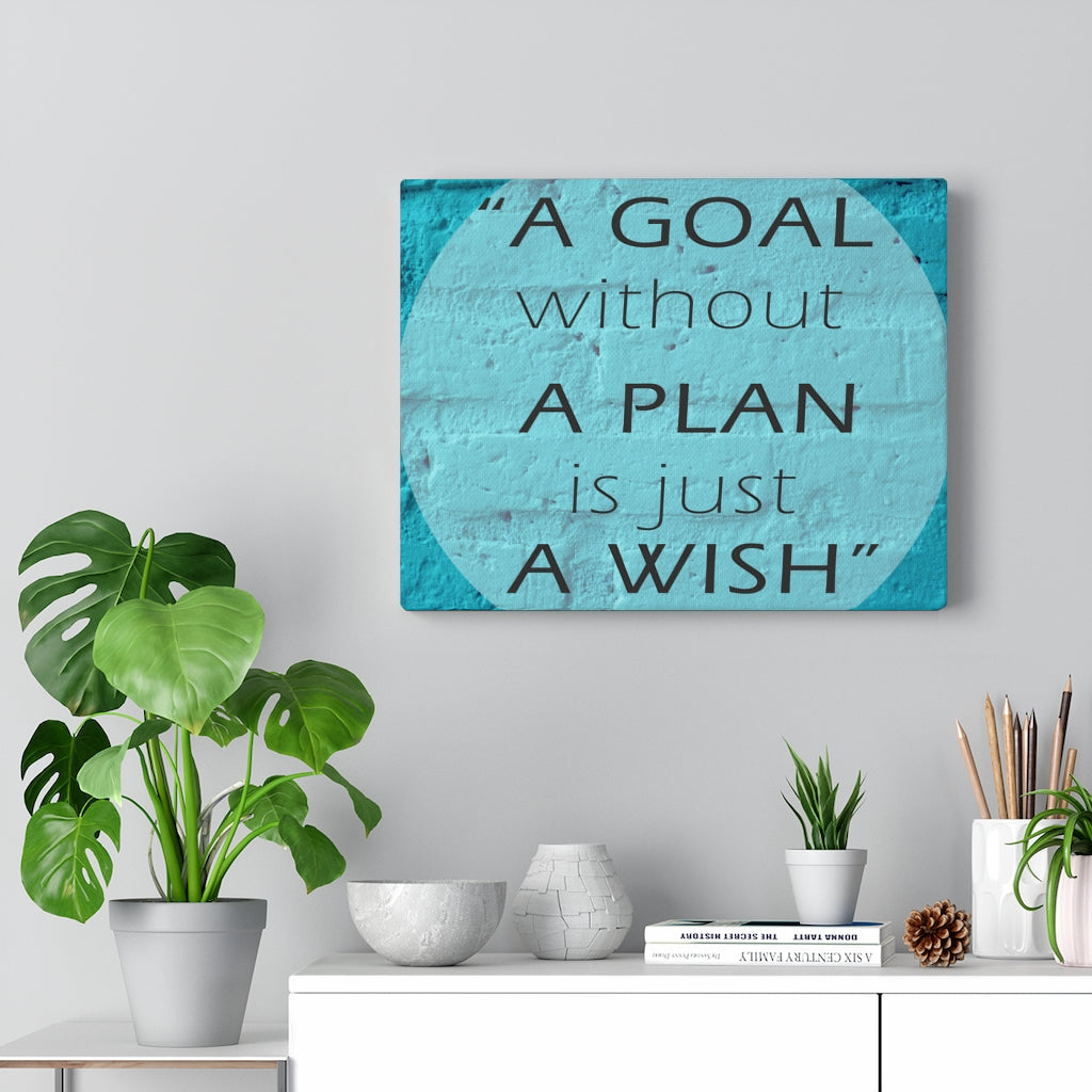 Scripture Walls Inspirational Wall Art A Goal Without A Plan Motivational Print Ready to Hang Artwork Unframed-Express Your Love Gifts