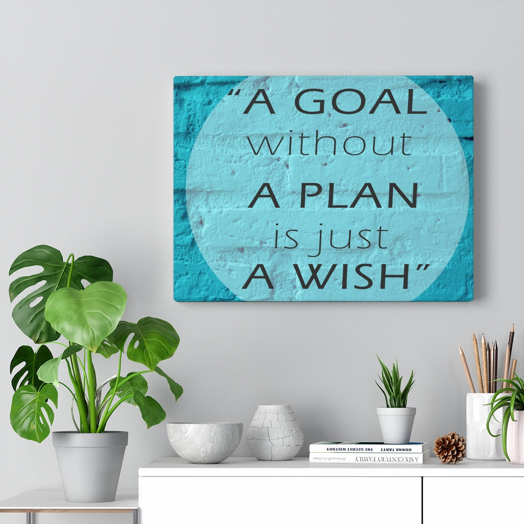 Scripture Walls Inspirational Wall Art A Goal Without A Plan Motivational Print Ready to Hang Artwork Unframed-Express Your Love Gifts