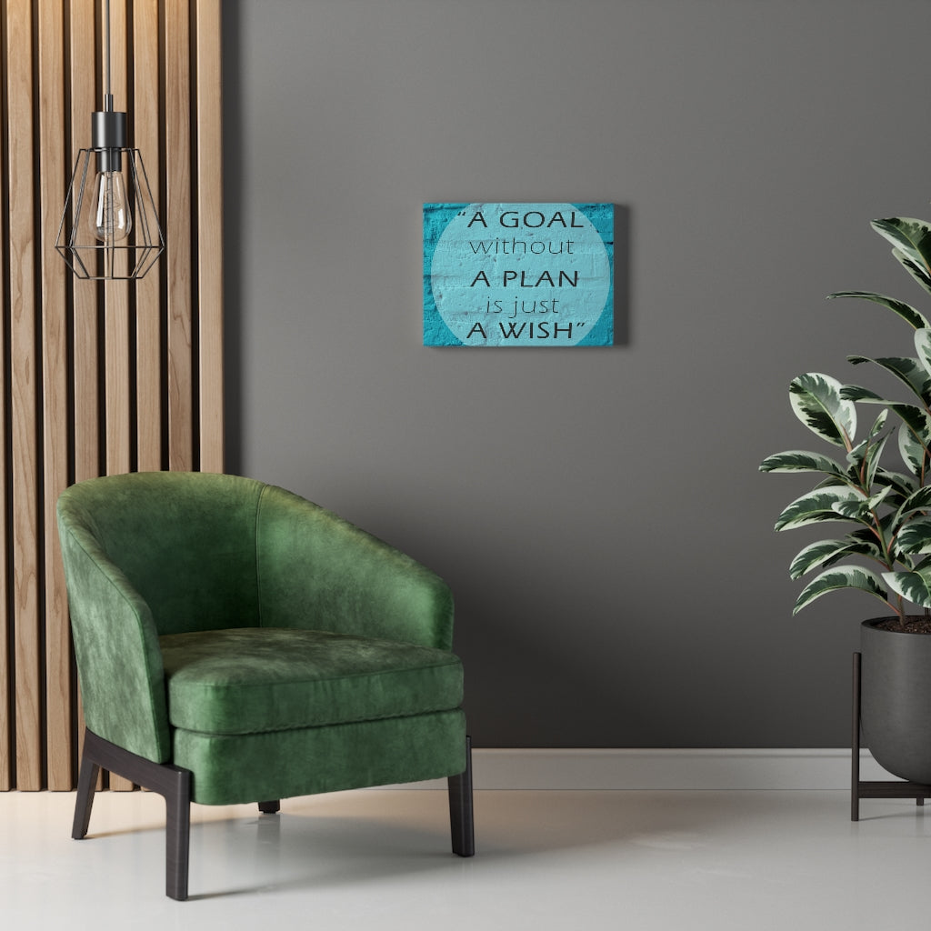 Scripture Walls Inspirational Wall Art A Goal Without A Plan Motivational Print Ready to Hang Artwork Unframed-Express Your Love Gifts