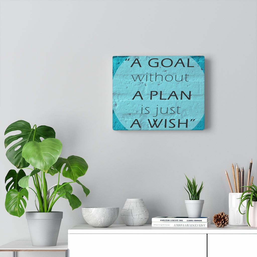 Scripture Walls Inspirational Wall Art A Goal Without A Plan Motivational Print Ready to Hang Artwork Unframed-Express Your Love Gifts
