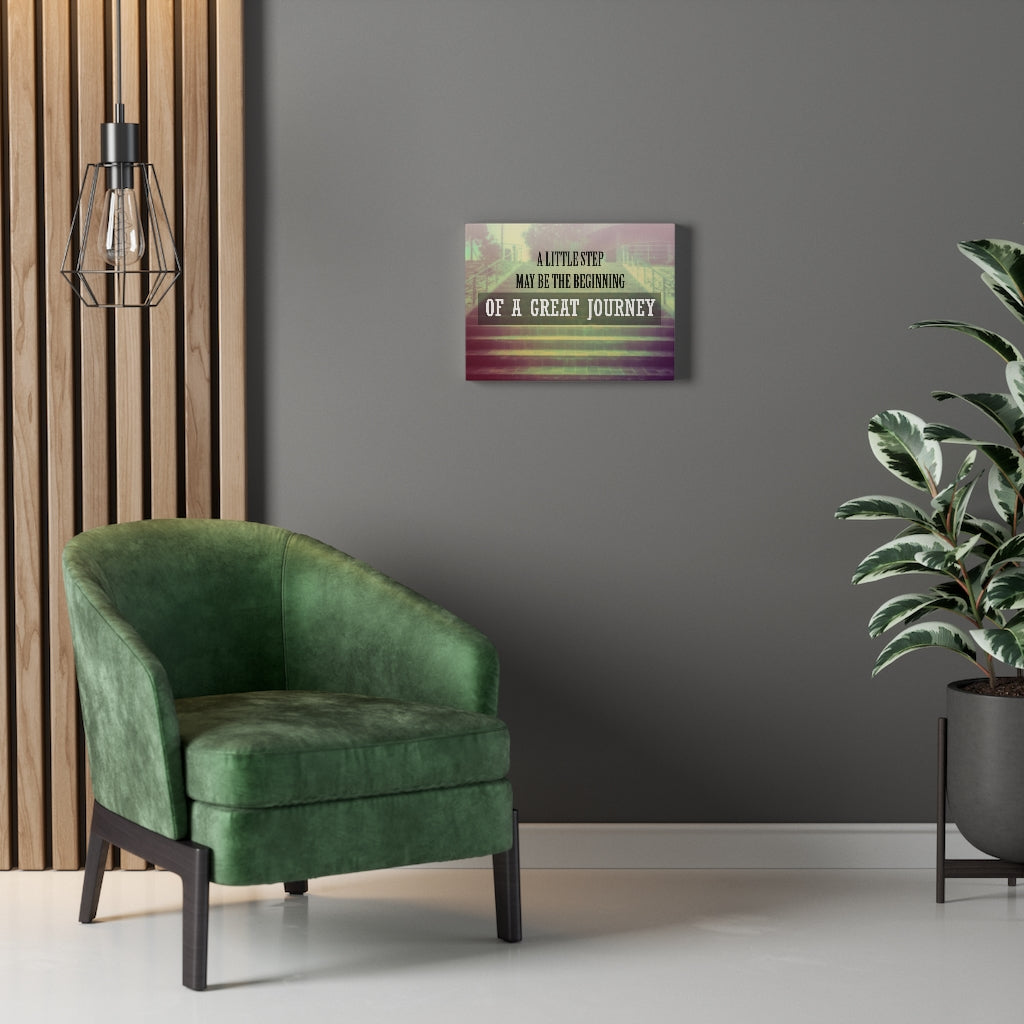 Scripture Walls Inspirational Wall Art A Great Journey Wall Art Motivational Motto Inspiring Prints Artwork Decor Ready to Hang Unframed-Express Your Love Gifts