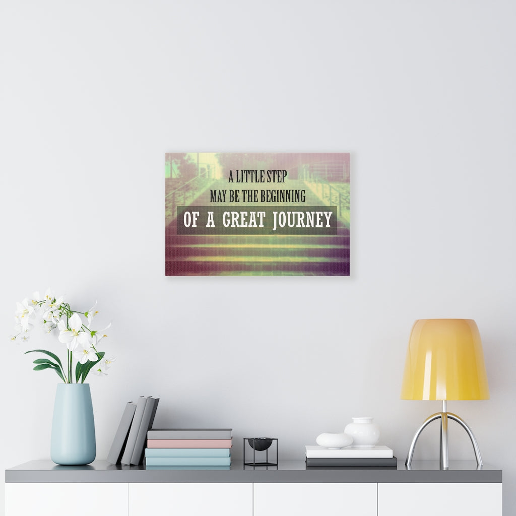 Scripture Walls Inspirational Wall Art A Great Journey Wall Art Motivational Motto Inspiring Prints Artwork Decor Ready to Hang Unframed-Express Your Love Gifts