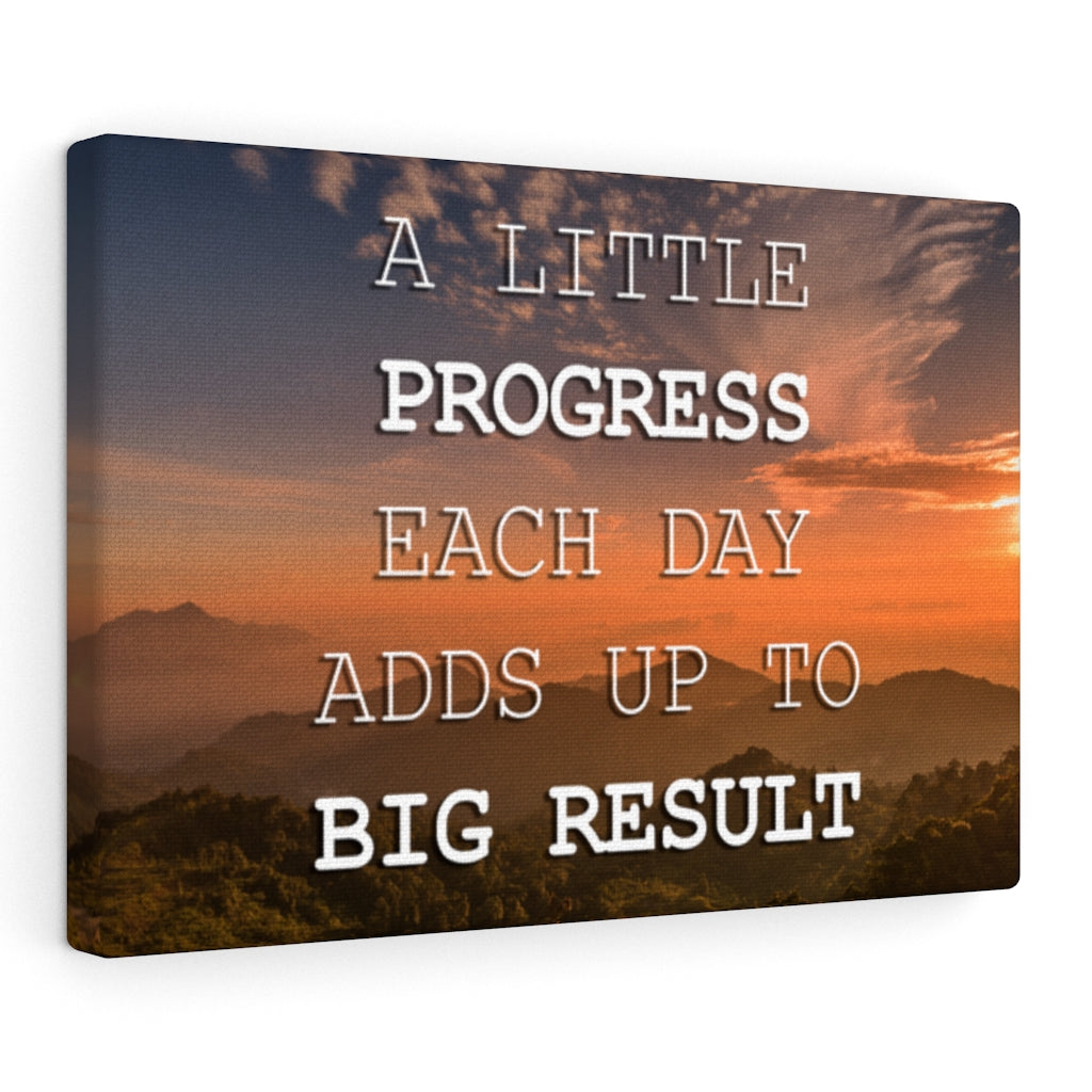 Scripture Walls Inspirational Wall Art A Little Progress Each Day Motivational Print Ready to Hang Artwork Unframed-Express Your Love Gifts