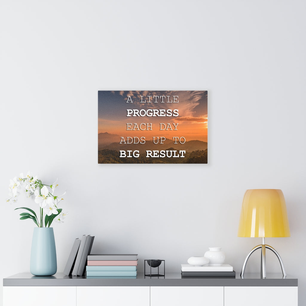 Scripture Walls Inspirational Wall Art A Little Progress Each Day Motivational Print Ready to Hang Artwork Unframed-Express Your Love Gifts