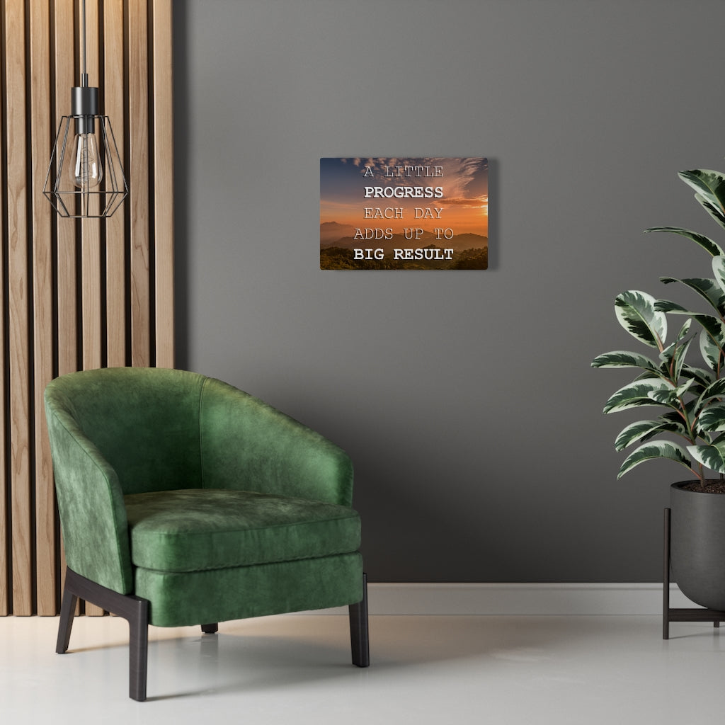 Scripture Walls Inspirational Wall Art A Little Progress Each Day Motivational Print Ready to Hang Artwork Unframed-Express Your Love Gifts
