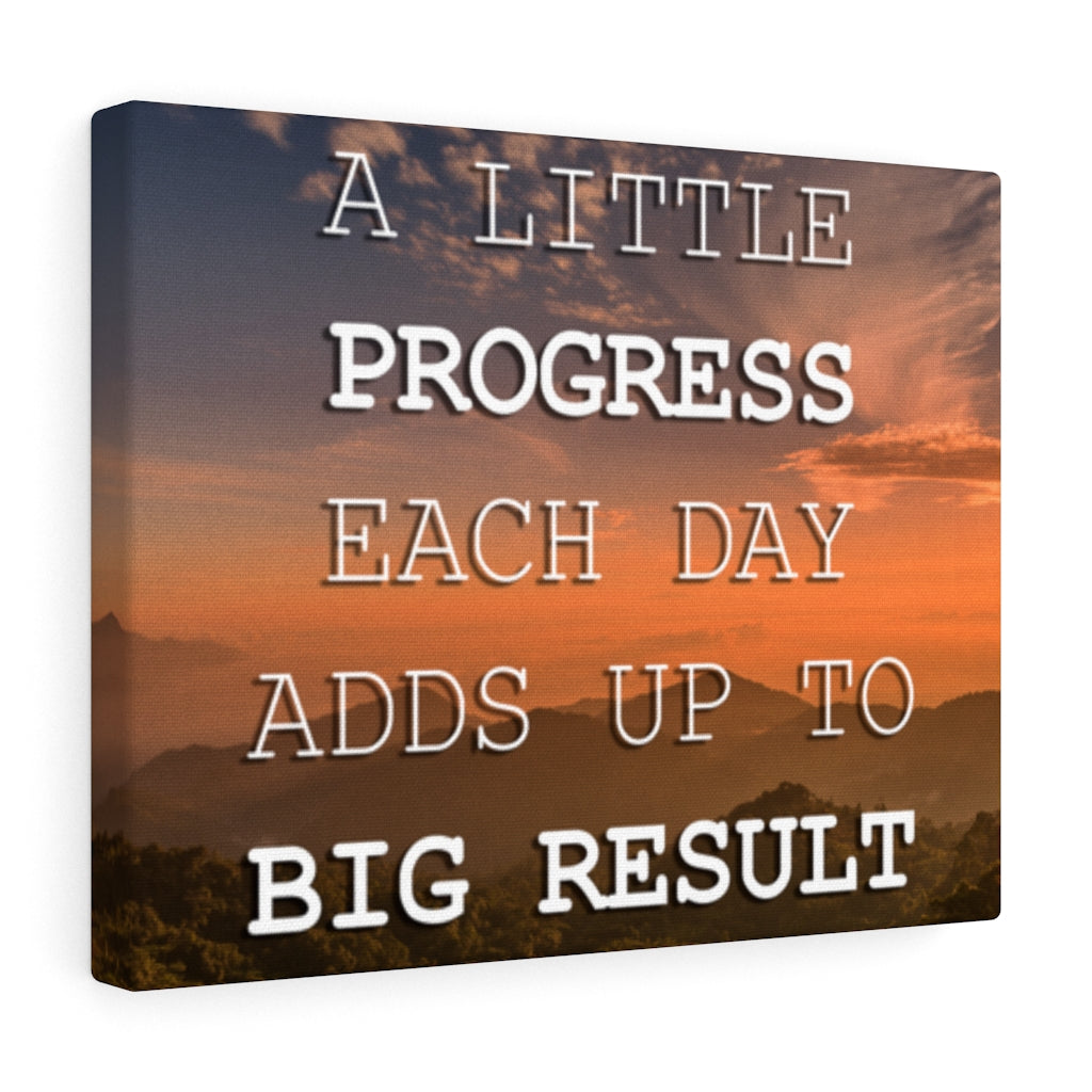 Scripture Walls Inspirational Wall Art A Little Progress Each Day Motivational Print Ready to Hang Artwork Unframed-Express Your Love Gifts