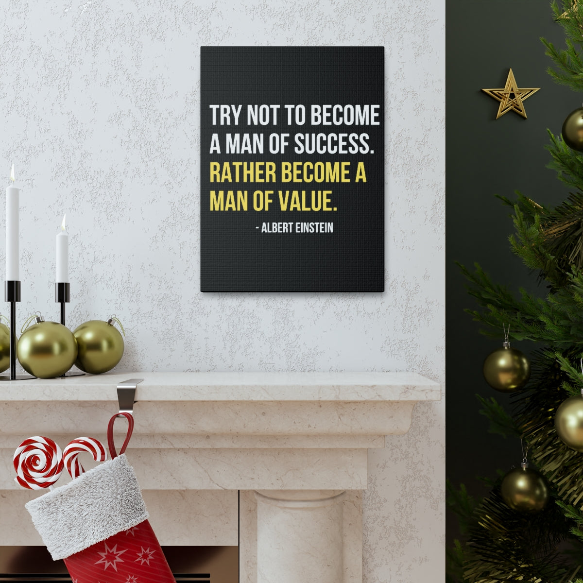 Scripture Walls Inspirational Wall Art A Man Of Value Motivation Wall Decor for Home Office Gym Inspiring Success Quote Print Ready to Hang Unframed-Express Your Love Gifts