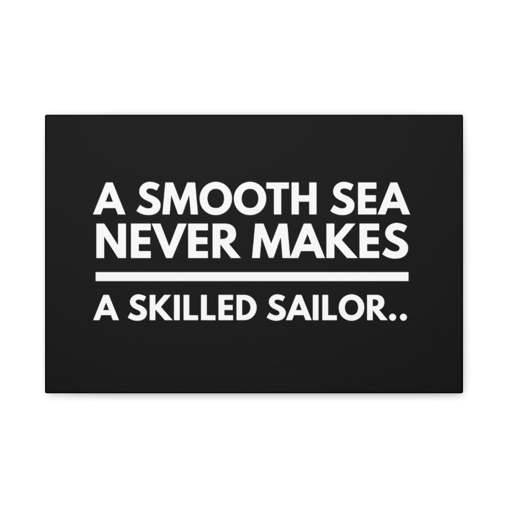 Scripture Walls Inspirational Wall Art A Smooth Sea Motivation Wall Decor for Home Office Gym Inspiring Success Quote Print Ready to Hang Unframed-Express Your Love Gifts