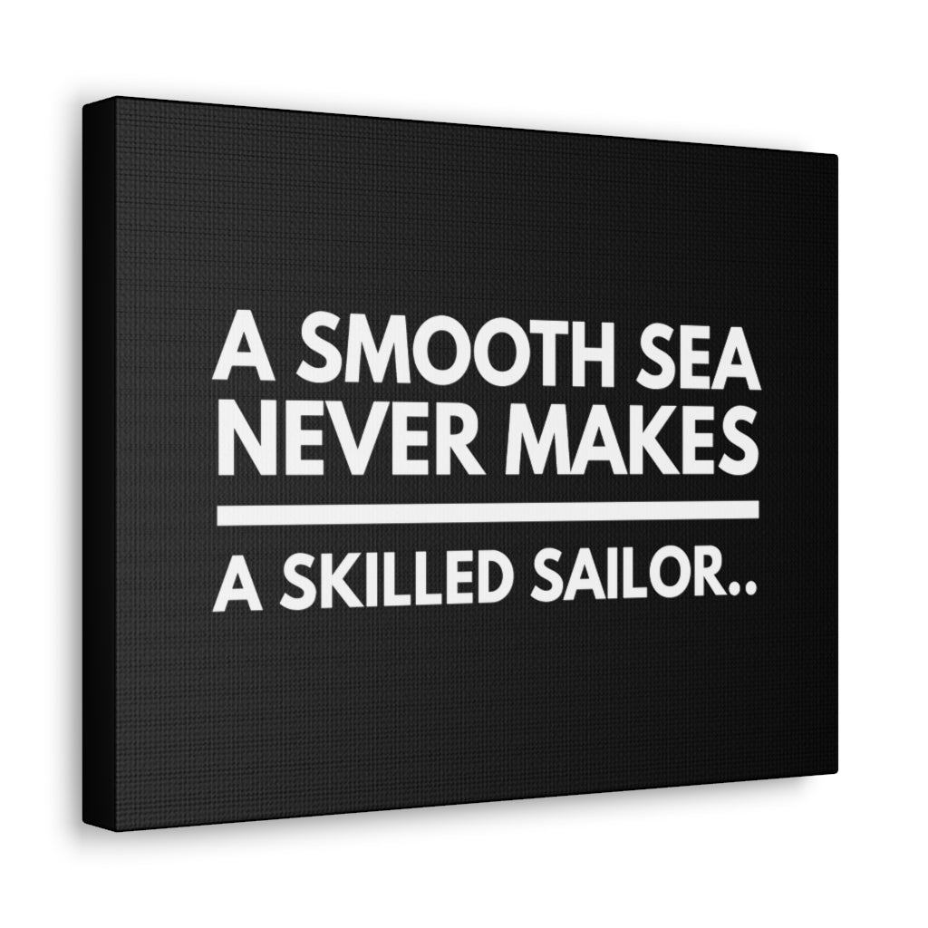 Scripture Walls Inspirational Wall Art A Smooth Sea Motivation Wall Decor for Home Office Gym Inspiring Success Quote Print Ready to Hang Unframed-Express Your Love Gifts