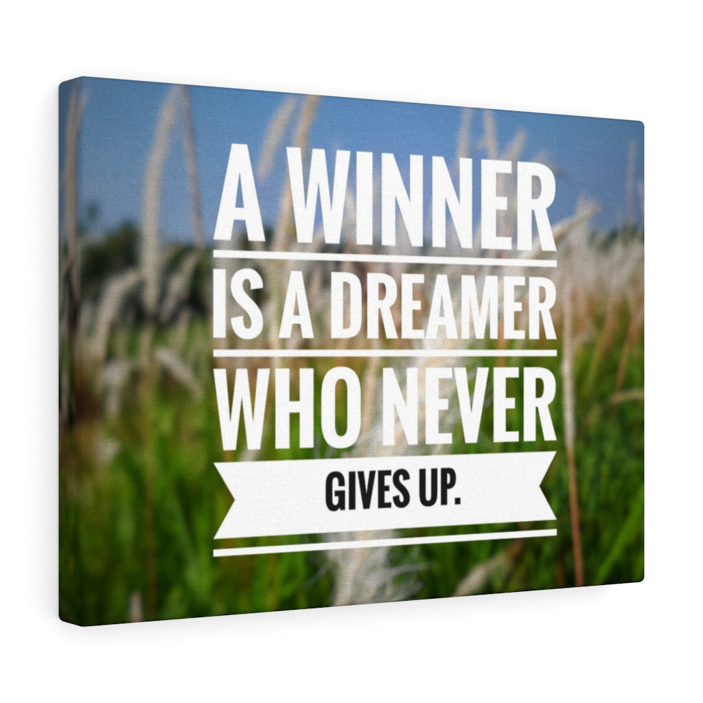 Scripture Walls Inspirational Wall Art A Winner Is a Dreamer Motivational Print Ready to Hang Artwork Unframed-Express Your Love Gifts