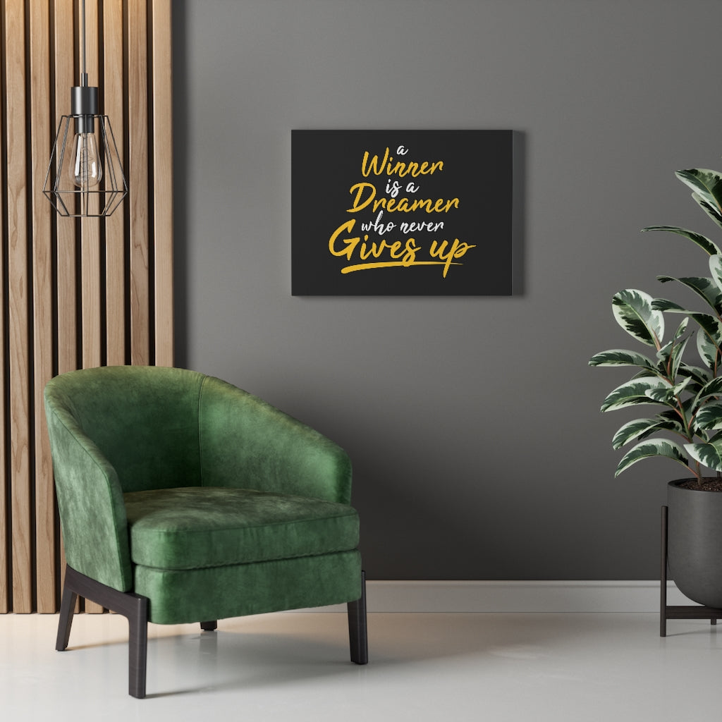 Scripture Walls Inspirational Wall Art A Winner Is a Dreamer Plain Wall Art Motivational Motto Inspiring Prints Artwork Decor Ready to Hang Unframed-Express Your Love Gifts