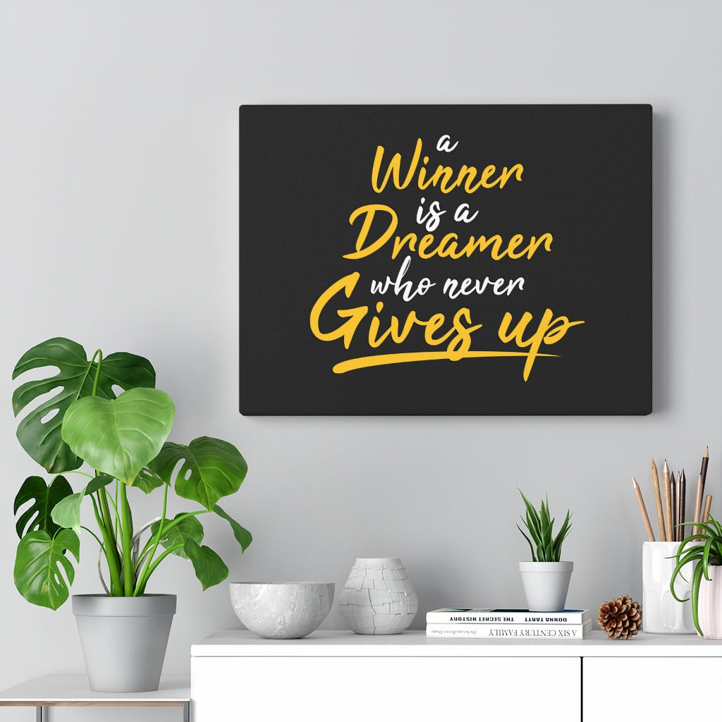 Scripture Walls Inspirational Wall Art A Winner Is a Dreamer Plain Wall Art Motivational Motto Inspiring Prints Artwork Decor Ready to Hang Unframed-Express Your Love Gifts