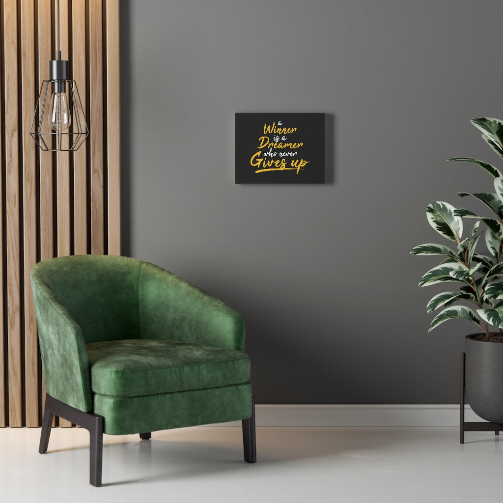 Scripture Walls Inspirational Wall Art A Winner Is a Dreamer Plain Wall Art Motivational Motto Inspiring Prints Artwork Decor Ready to Hang Unframed-Express Your Love Gifts