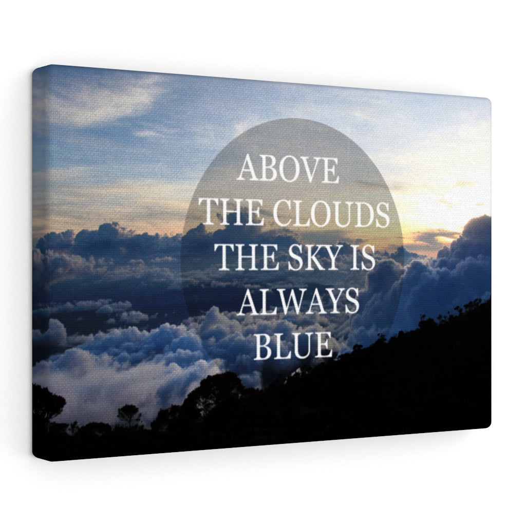 Scripture Walls Inspirational Wall Art Above The Clouds The Sky Motivational Print Ready to Hang Artwork Unframed-Express Your Love Gifts