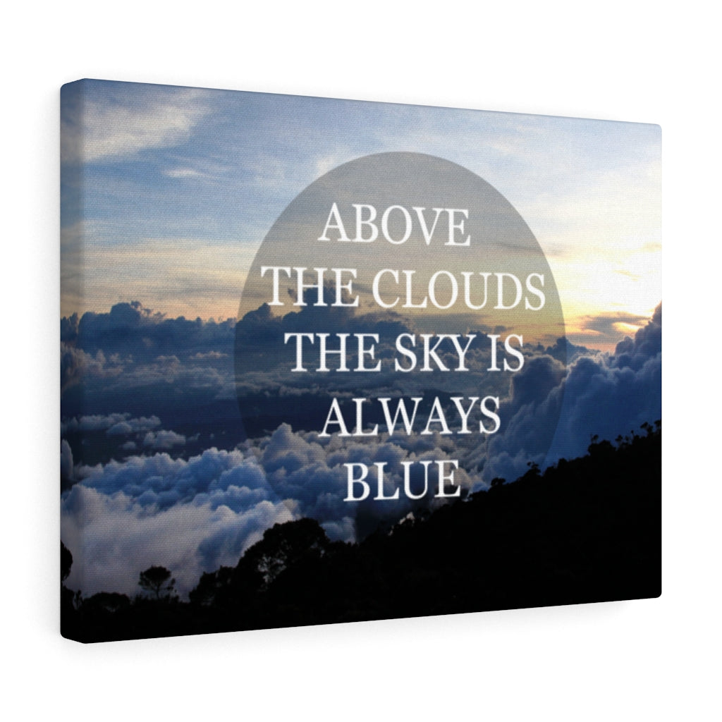 Scripture Walls Inspirational Wall Art Above The Clouds The Sky Motivational Print Ready to Hang Artwork Unframed-Express Your Love Gifts