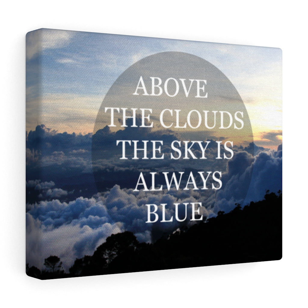 Scripture Walls Inspirational Wall Art Above The Clouds The Sky Motivational Print Ready to Hang Artwork Unframed-Express Your Love Gifts