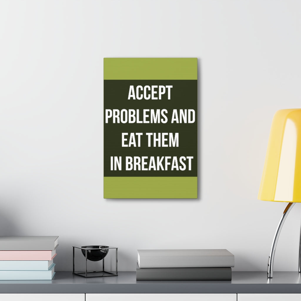 Scripture Walls Inspirational Wall Art Accept Problems Motivation Wall Decor for Home Office Gym Inspiring Success Quote Print Ready to Hang Unframed-Express Your Love Gifts