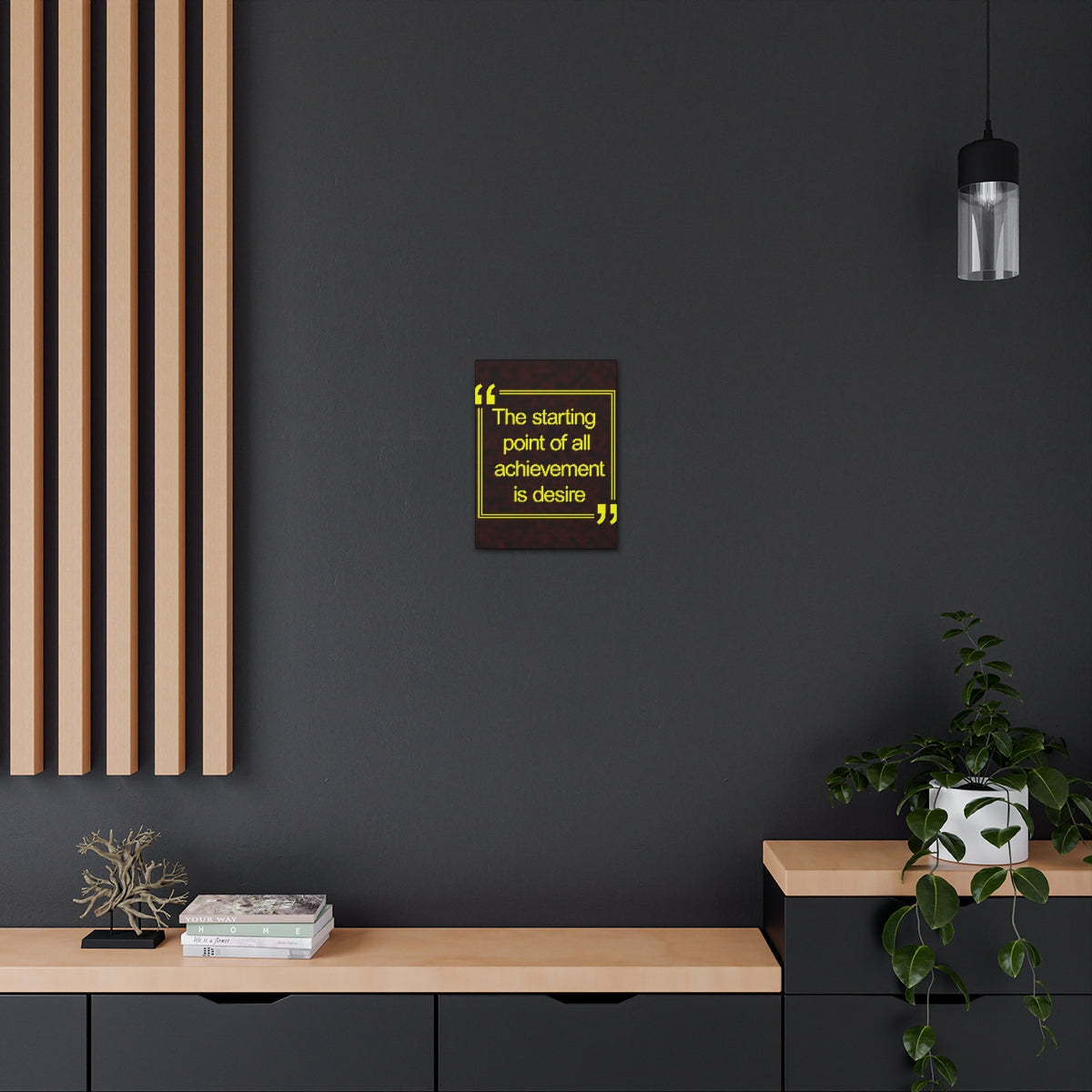 Scripture Walls Inspirational Wall Art Achievement Is Desire Motivation Wall Decor for Home Office Gym Inspiring Success Quote Print Ready to Hang Unframed-Express Your Love Gifts