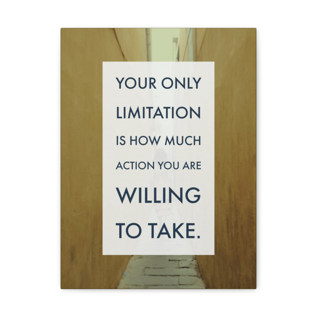 Scripture Walls Inspirational Wall Art Action Willing To Take Motivation Wall Decor for Home Office Gym Inspiring Success Quote Print Ready to Hang Unframed-Express Your Love Gifts