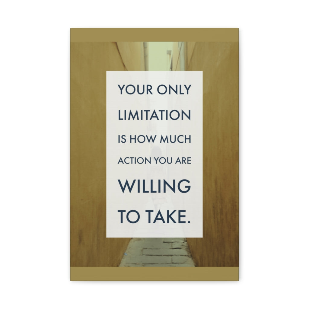 Scripture Walls Inspirational Wall Art Action Willing To Take Motivation Wall Decor for Home Office Gym Inspiring Success Quote Print Ready to Hang Unframed-Express Your Love Gifts
