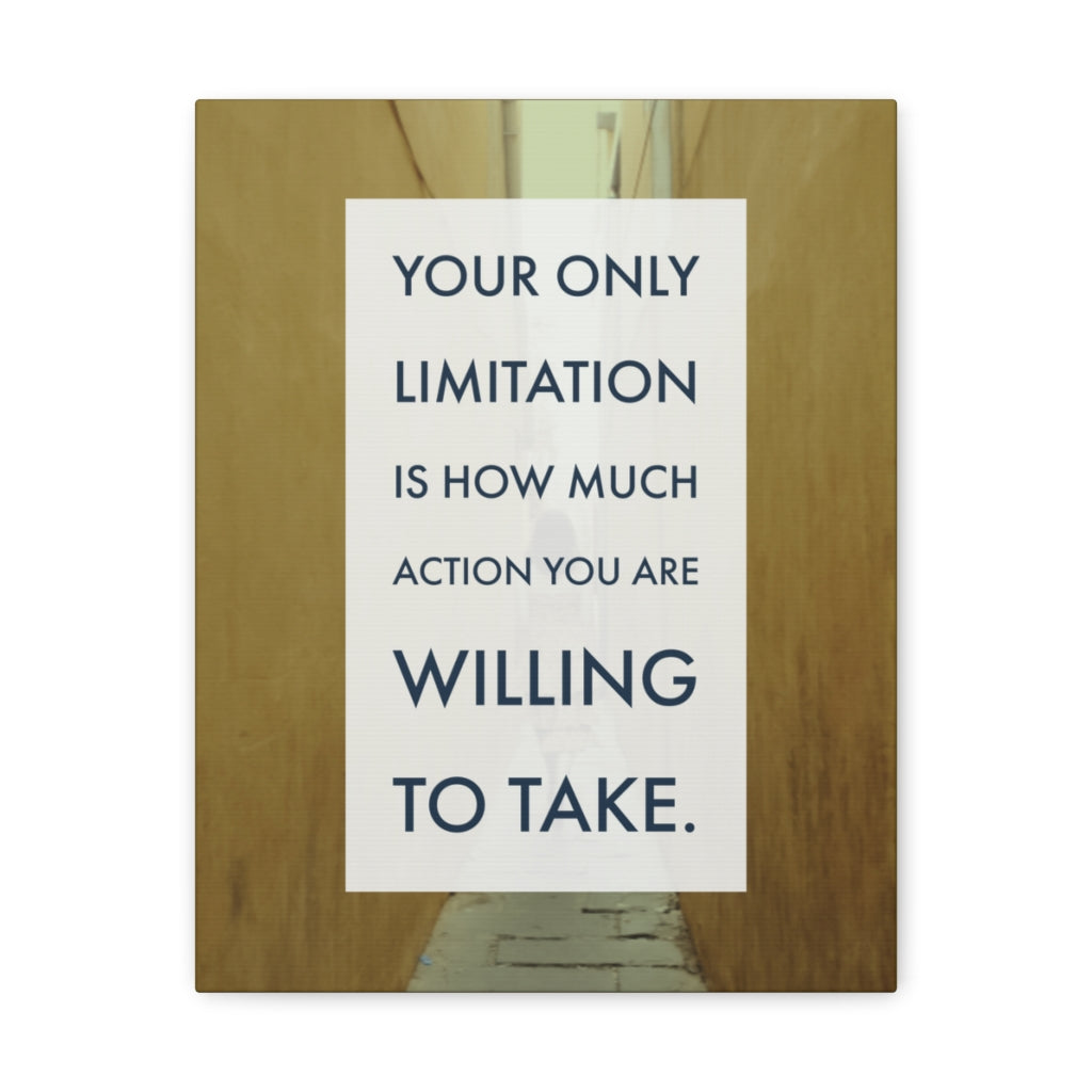 Scripture Walls Inspirational Wall Art Action Willing To Take Motivation Wall Decor for Home Office Gym Inspiring Success Quote Print Ready to Hang Unframed-Express Your Love Gifts
