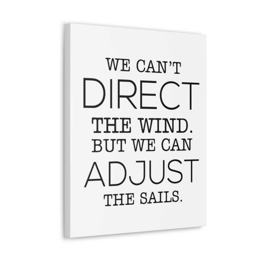 Scripture Walls Inspirational Wall Art Adjust The Sails Motivation Wall Decor for Home Office Gym Inspiring Success Quote Print Ready to Hang Unframed-Express Your Love Gifts