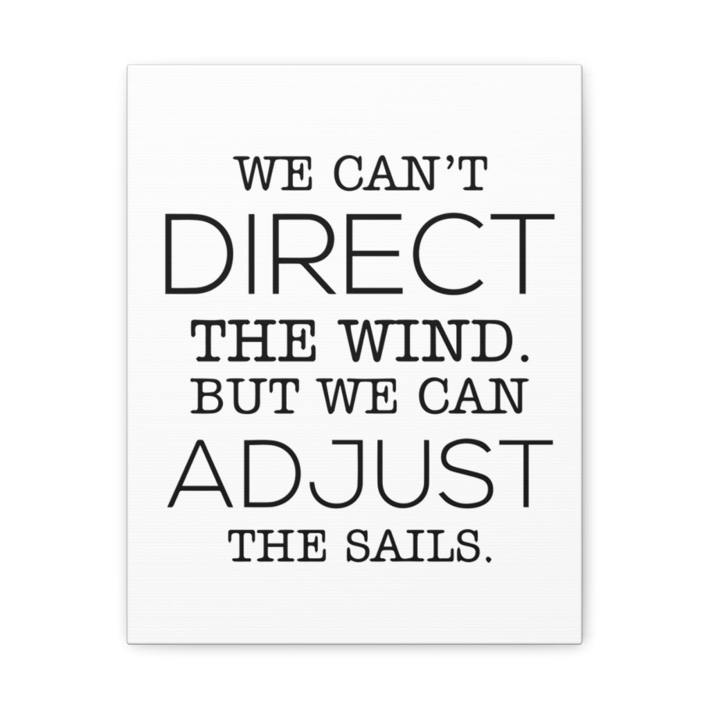 Scripture Walls Inspirational Wall Art Adjust The Sails Motivation Wall Decor for Home Office Gym Inspiring Success Quote Print Ready to Hang Unframed-Express Your Love Gifts