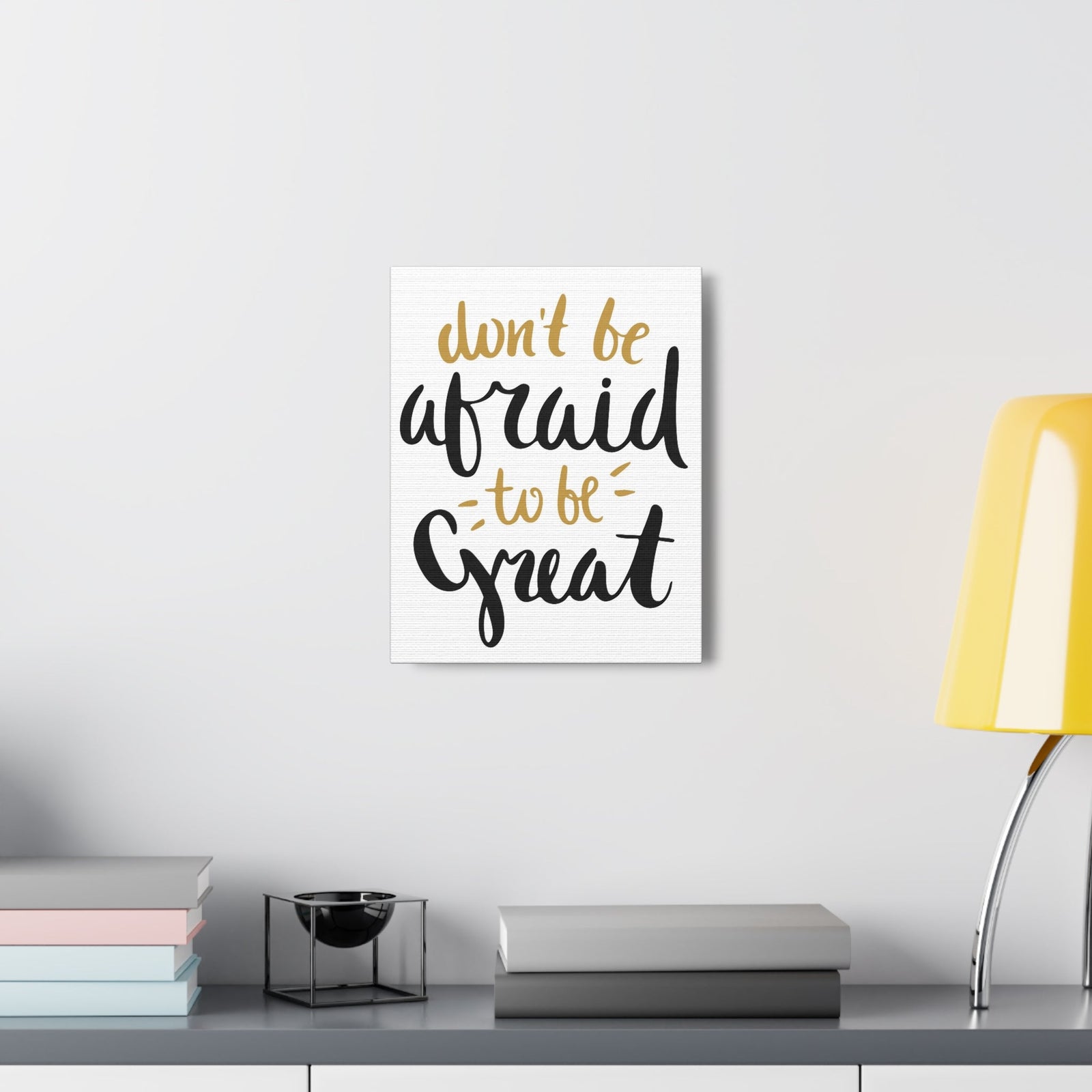 Scripture Walls Inspirational Wall Art Afraid To Be Great Motivation Wall Decor for Home Office Gym Inspiring Success Quote Print Ready to Hang Unframed-Express Your Love Gifts