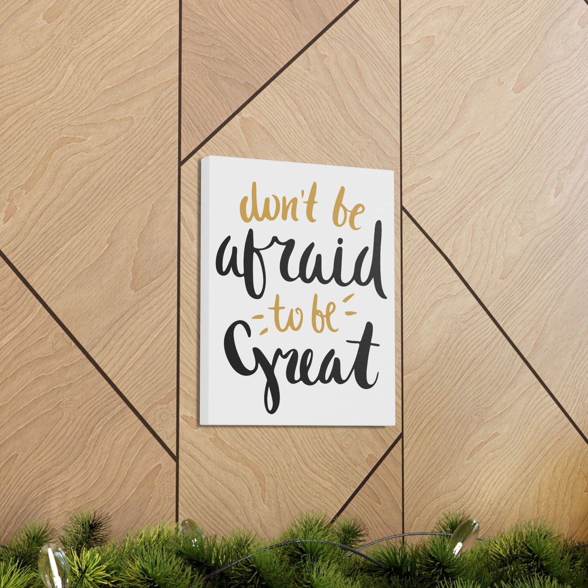 Scripture Walls Inspirational Wall Art Afraid To Be Great Motivation Wall Decor for Home Office Gym Inspiring Success Quote Print Ready to Hang Unframed-Express Your Love Gifts